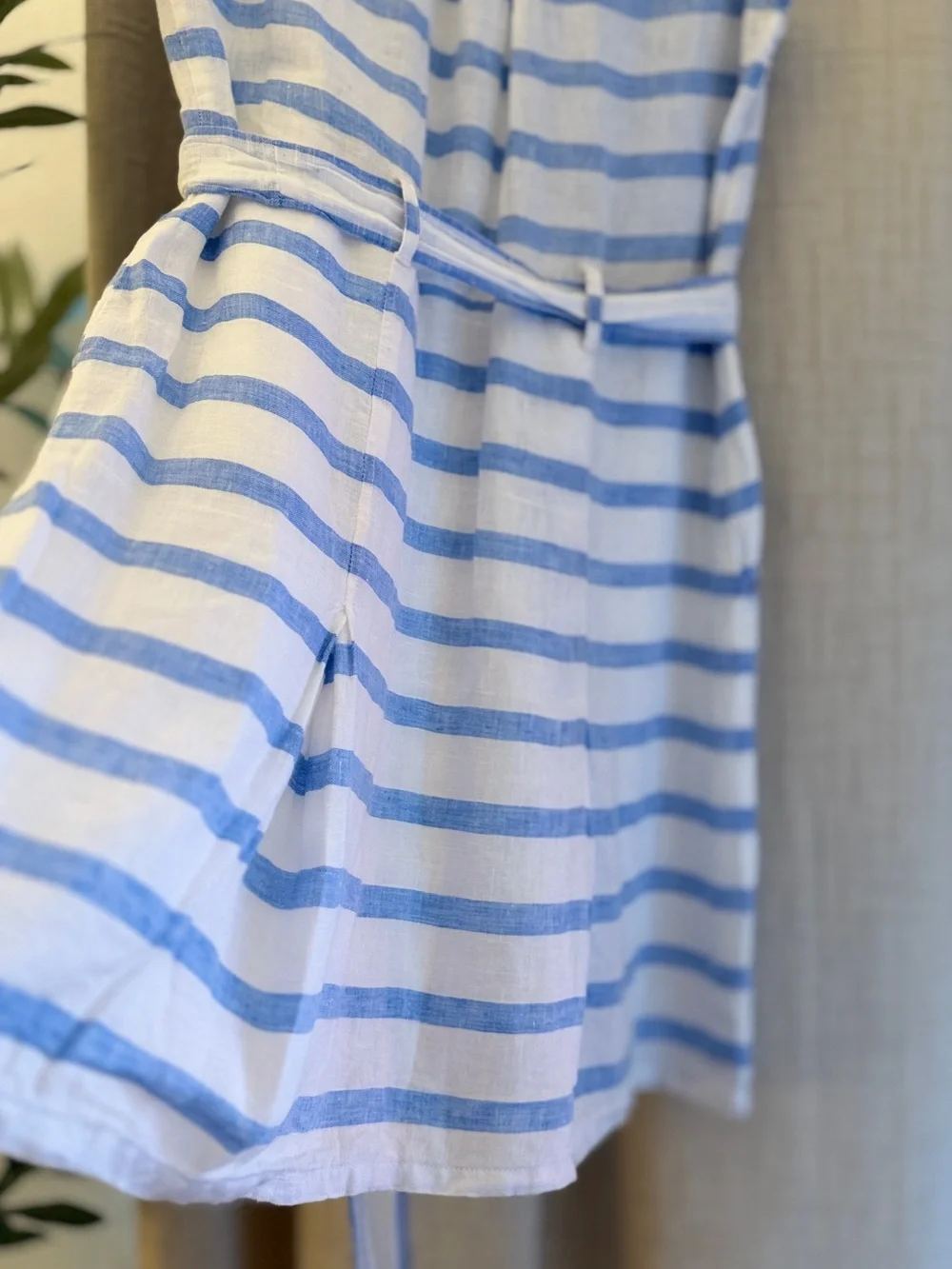 Tommy Hilfiger Women’s Sleeveless Blue & White Striped Summer Dress - Picture 13 of 15
